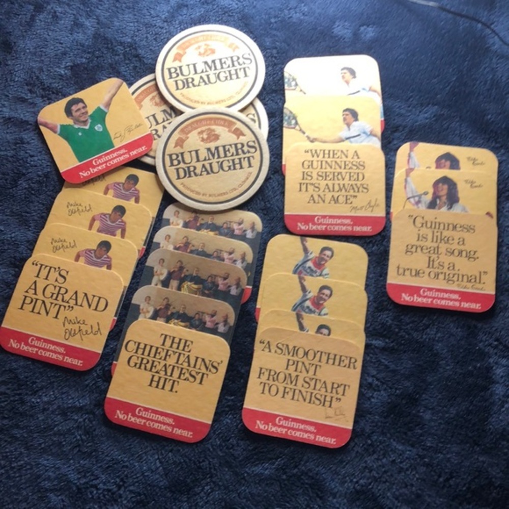 Guinness vintage coasters